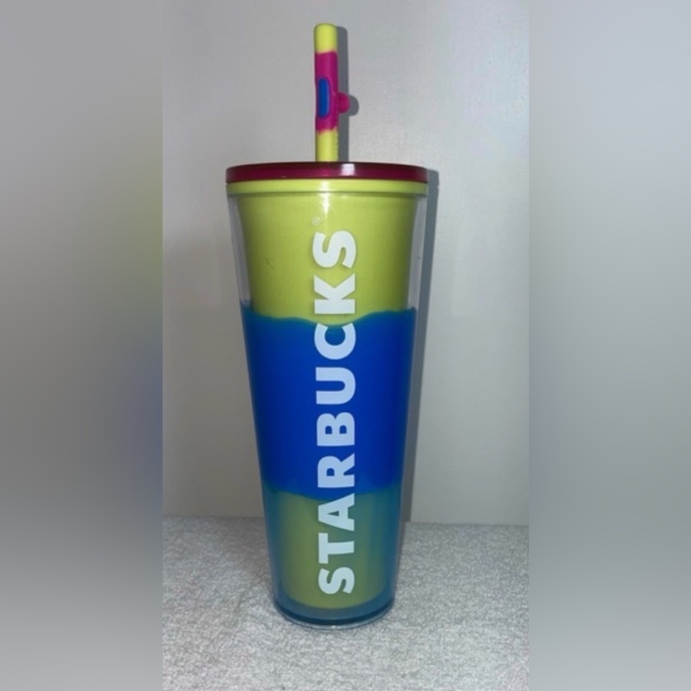 Starbucks 2023 Spring Blue Wave Color Changing Tumbler.